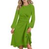 Women's Fall And Winter Fashion Sexy Slim Waisted Dating Long Sleeve Dresses