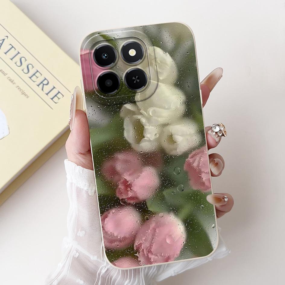 6.61" For Honor X6c 2025 Case Cute Panda Rabbit Soft Liquid Silicone Shockproof TPU Back Cover For HonroX6c Play 9C NIC-LX1 Para