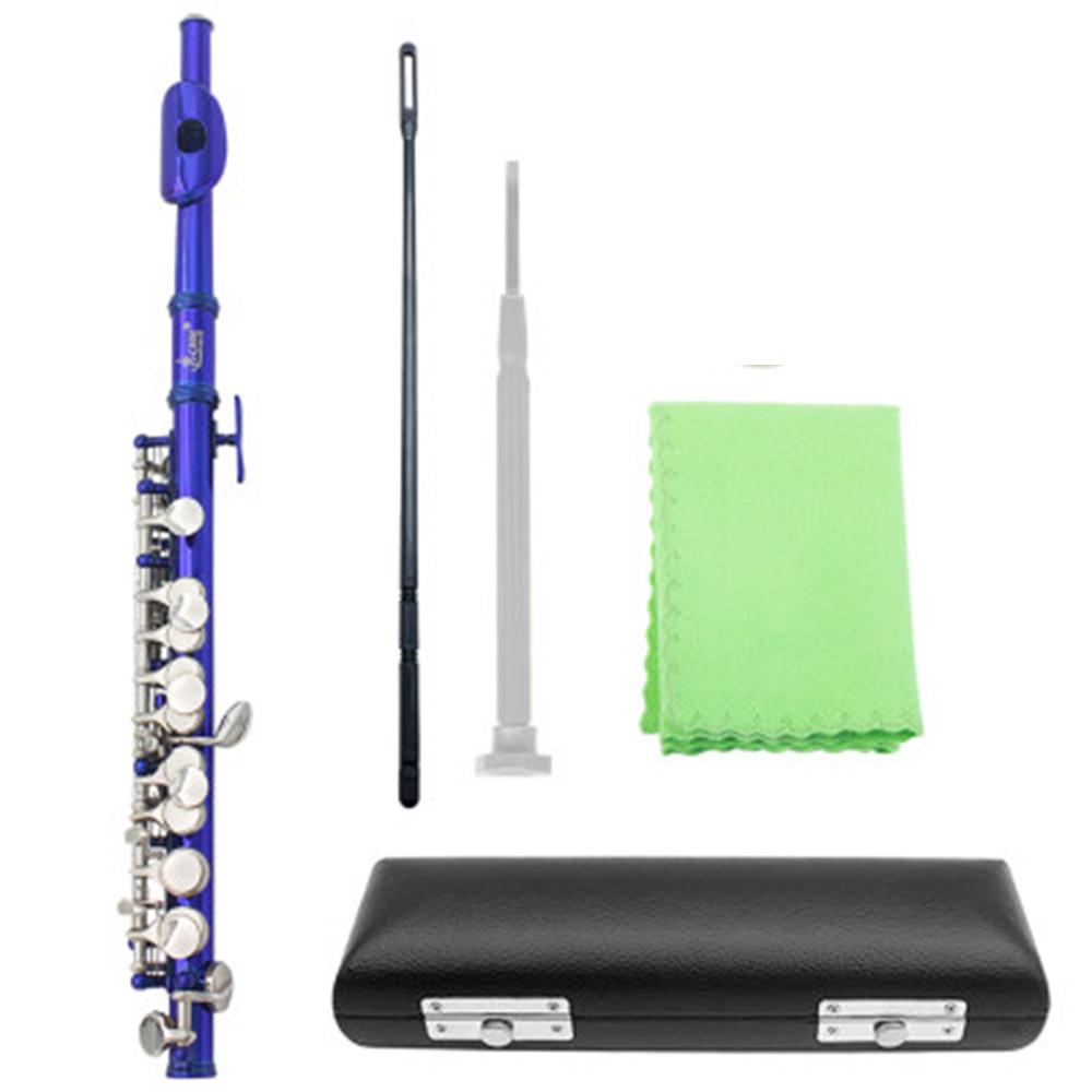 SLADE 16 Holes Piccolo C Key Multicolor Silver White Copper Blow Pipe Professional Woodwind Instrument with Accessories