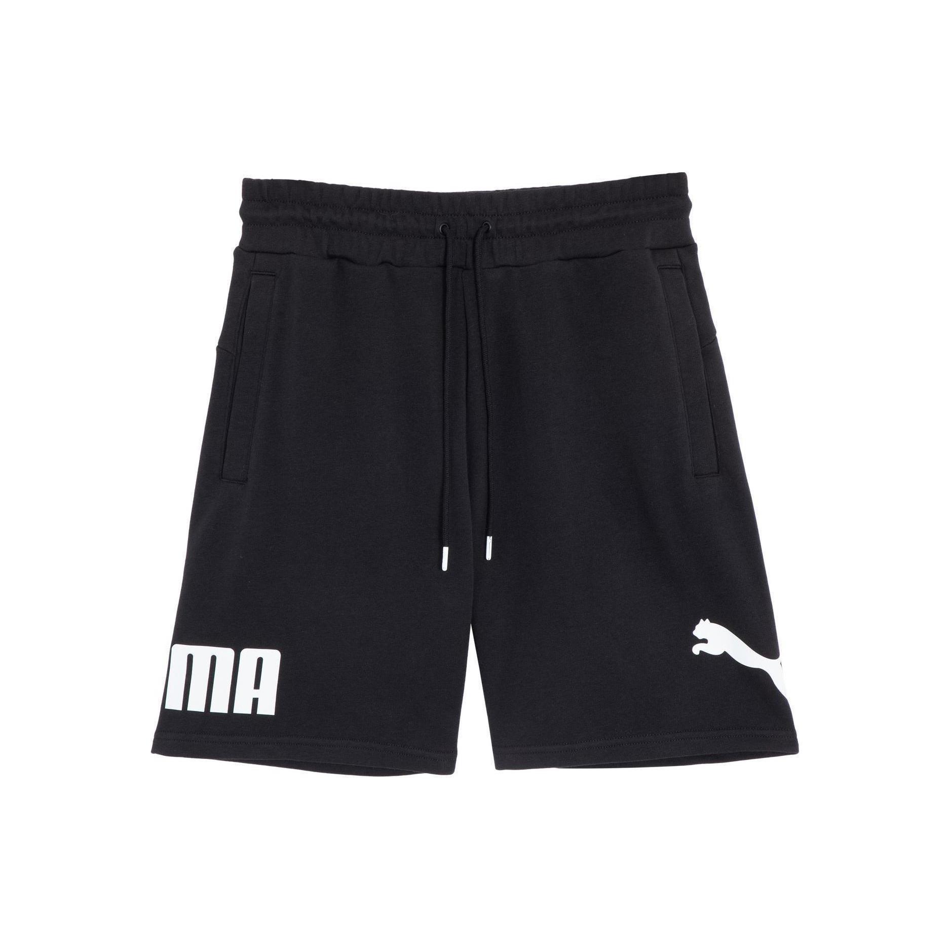 PUMA Logo Casual Shorts  Black  Men s 683443-01 S