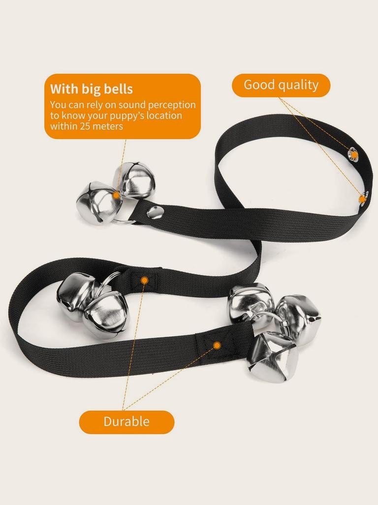 1pc-Dog bell for potty training, adjustable doorbell for dogs, small dog training potty bell for dogs