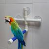 Paw Grinding Surface Suction Cup Perch Plastic Pipe Structure Parrot Shower Stand  Shower Use