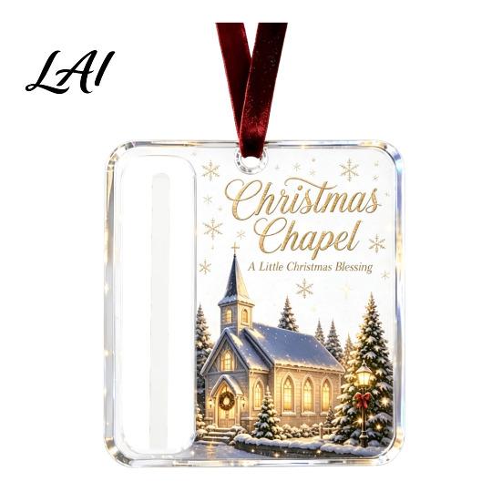 Festive Hanging Cash Holder Personalized Christmas Ornament Custom Acrylic Money Clip for Holiday Gift Display Tree Decorations Unique Keepsake