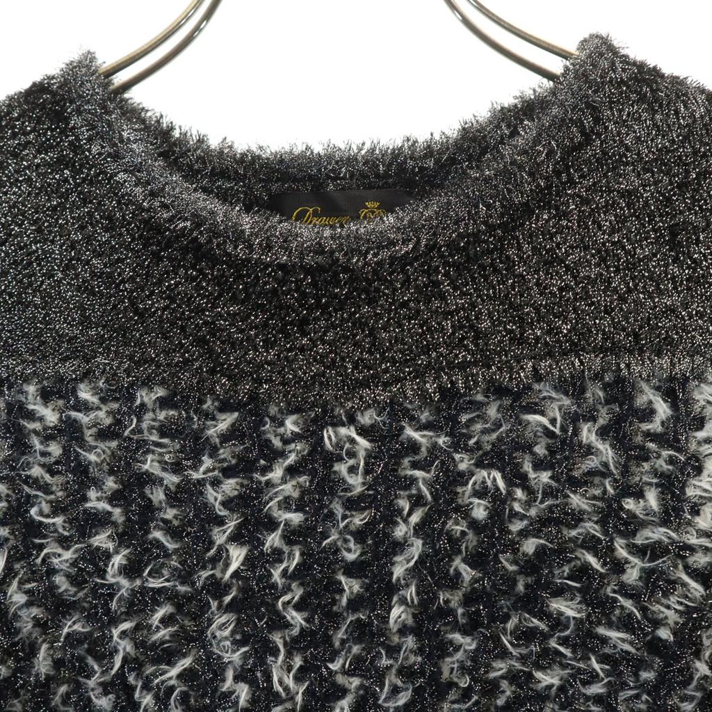 Beauty products Drawer made in Japan Short sleeve lame knit 1 black Women Used