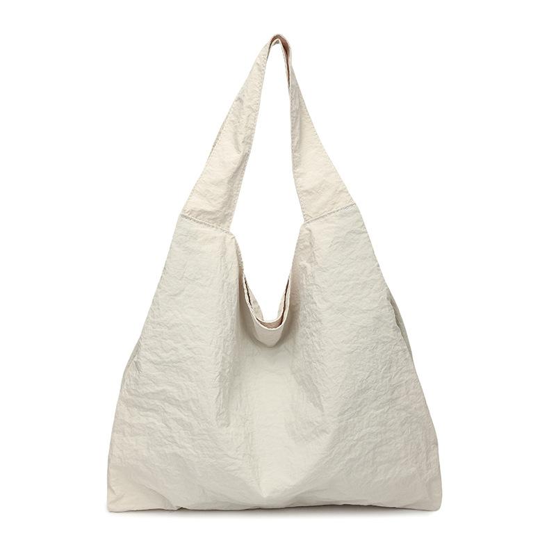Large Capacity Trendy Shoulder Bag Fashion Casual Solid Color Commuter Underarm Bag Simple Casual Texture Tote Bag