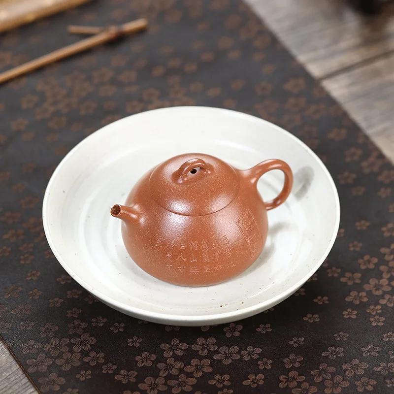 110ml Yixing Purple Clay Teapot Handmade Small Capacity Tea Pot Beauty Tea Infuser Kettle Chinese Zisha Tea Set Collection