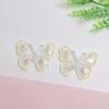 100Pcs Kawaii Colorful Butterfly Resin Cabochon Flatbacks Children DIY Accessories Pencil Case Decor
