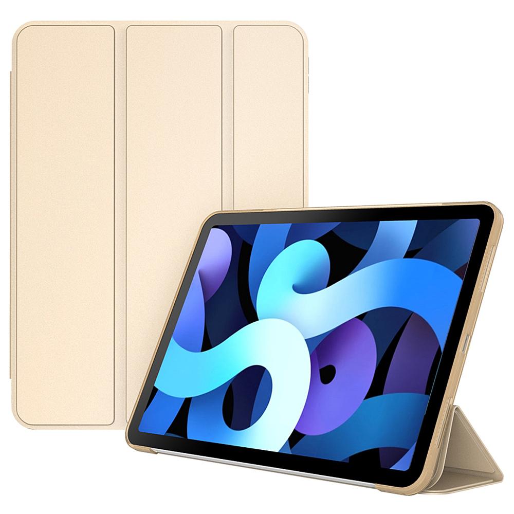 

Для iPad Air 11 (2025)/(2024)/Повітря (2022)/(2020) Чохол Тримач Трискладний Шкірзамінник+ТПУ Чохол для планшета Gold