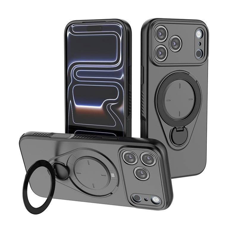 For iPhone 17 Pro Max Magnetic Phone Case,Soft TPU Kickstand MagSafe Phone Cover for iPhone 17 Pro Max