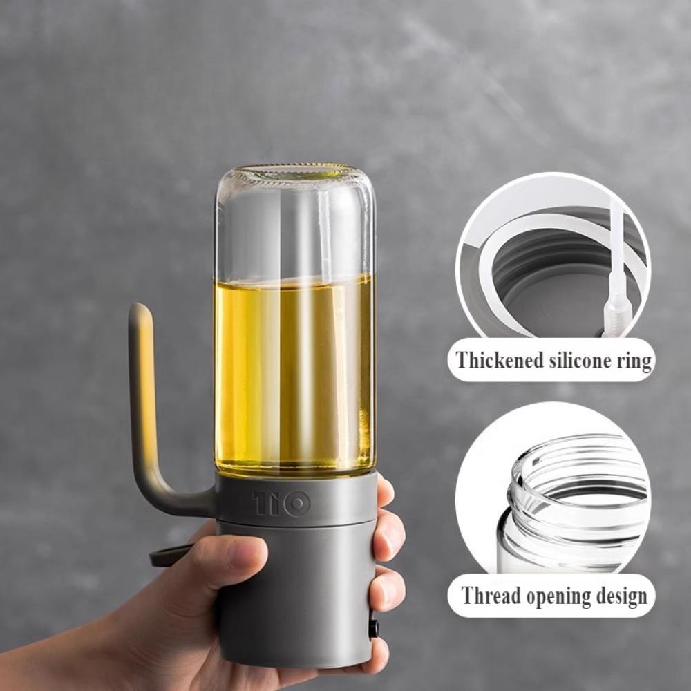 Kitchen Oil Bottle 250550ml Glass Spray Bottle Food Grade Without Hanging Oil Spray Pour Dual-purpose Oil Can Seasoning Tools