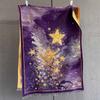 Autumn New Plant Flower Print Scarf Autumn and Winter Imitation Cashmere High-end Warm Scarf Shawl Women