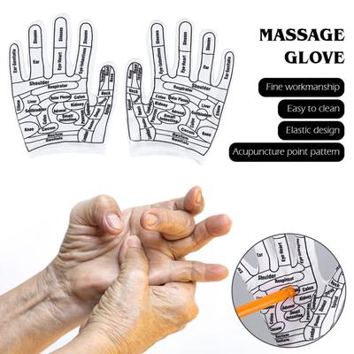 Acupressure Reflexology Gloves for Hand Spa Acupressure Tool for Hand Massage Reusable Mittens for Home Hand Spa Therapy