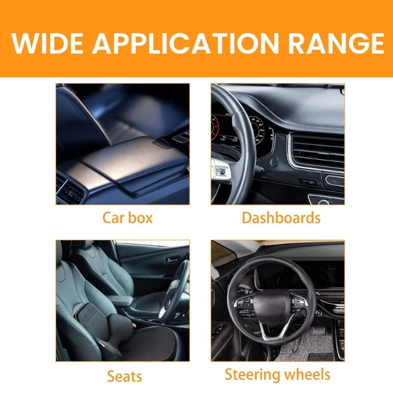 Interior Plastic Restorer for Cars, 120 mL Trim Care Bottle for Dashboard Cleanup, Door Panels, Center Console Cleanup, and Routine Detailing