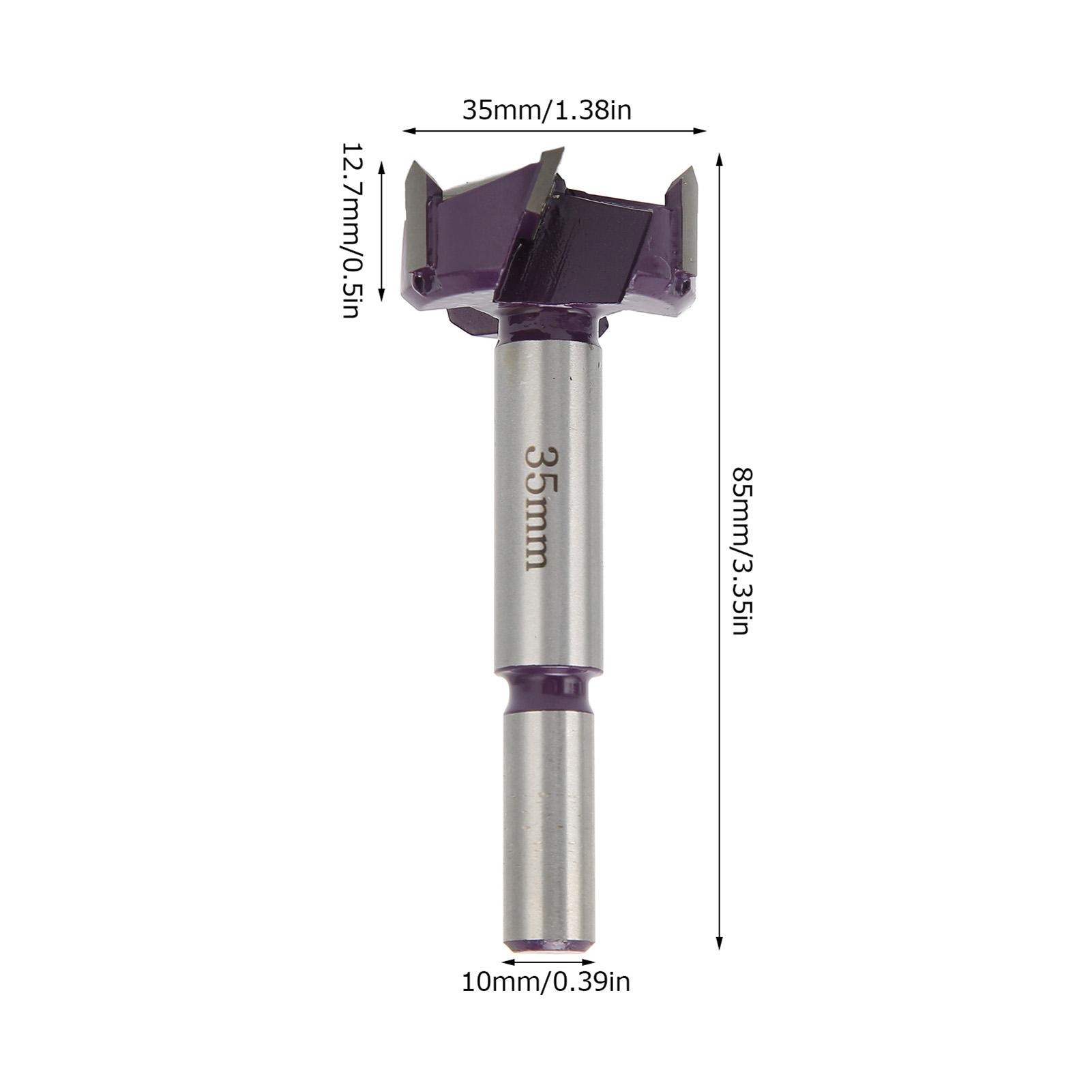 

Concled Hinge Jig Bit 3 Flute Woodworking Hole Punch Drill Carbon Steel Power Tool Parts