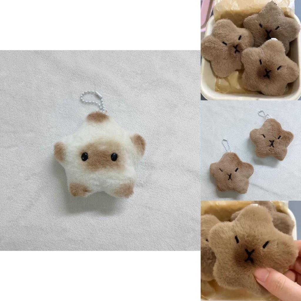 Cute Fluffy Keychain Bag Charm With Adorable Capybara And Fuzzy Fur 7cm Size