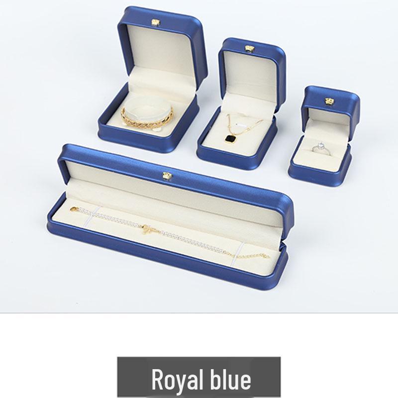 Crown Waist-Cinched PU Leather Jewelry Box for Earrings, Rings, Pendants, Necklaces, and Bracelets