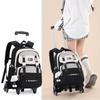 School Roller Backpack Large Capacity Trolley Backpack Student Trolley Bag ZRY5204