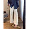 Plus Size High Waist White Jeans for Pear Shape Women - Loose, Slimming, Cropped, Straight Wide Leg Pants