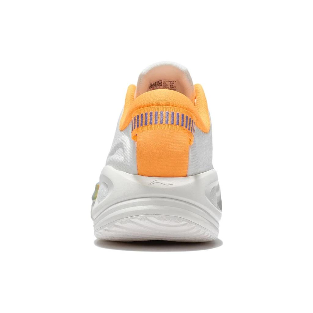 Li Ning Lijun 6 Essential Fabric TPU Shock Absorption Non-Slip Wear-Resistant Low-Top Running Shoes Men sneaker White Blue Orange ARZT011-2