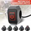 1/2PCS Waterproof Motorcycle Switch with LED Display Lamp Modified Switch Buttton Handlebar Mount Moto Headlight ON/OFF Switches