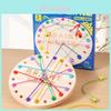 Rope Puzzle Game For Kids With Wooden Material And Brain Teaser Fun For Family Play