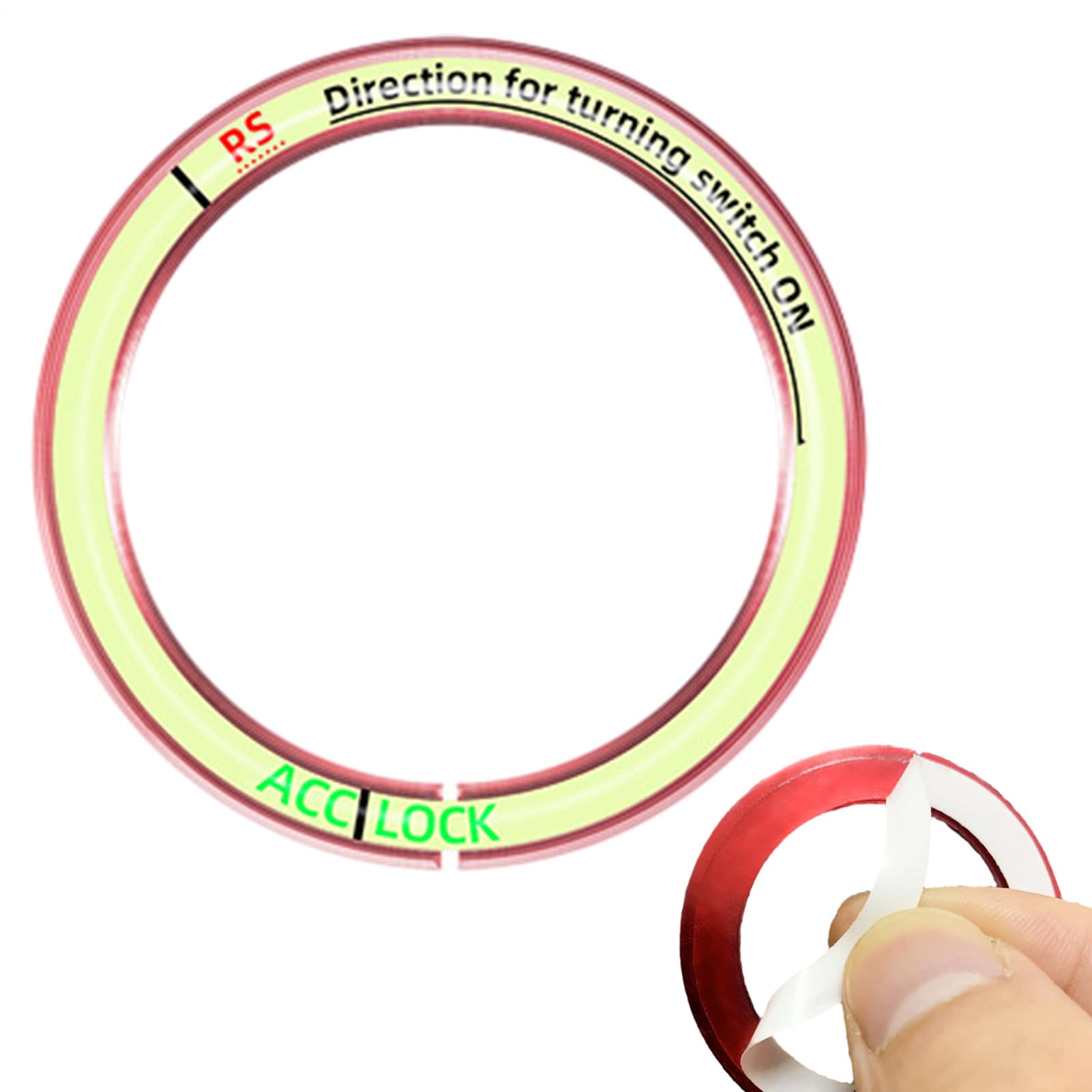 

Push Start Button Cover, Push To Start Button Ring | Luminous One Button Start See description червоний