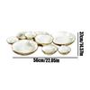 Serving Bowls for Entertaining Decorative Dessert Plate Charcuterie Tray for Snacks Nuts Chips Fruit Candy Meals Appetizers
