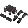 Concealed Touch Latch Magnetic Catch for For Single Glass Door Stable Four Hole Fixing System Silent Press To Open Stainless ABS