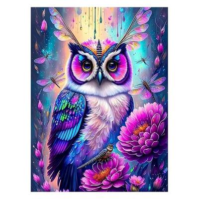 Animal Diamond Mosaic Owl Full 5d Diamond Painting Flower Diy Embroidery Dragonfly Art Gift Decor On Wall Craft Kit