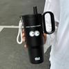 Twilight Ice Shield Insulated Cup, Large Capacity Stainless Steel Water Bottle for Men and Women, Customizable Design.
