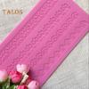 Cake Decorating Mould Reusable Do Cake Decorating Silica Gel Modern Lace Cushion Pastry Mold for Home