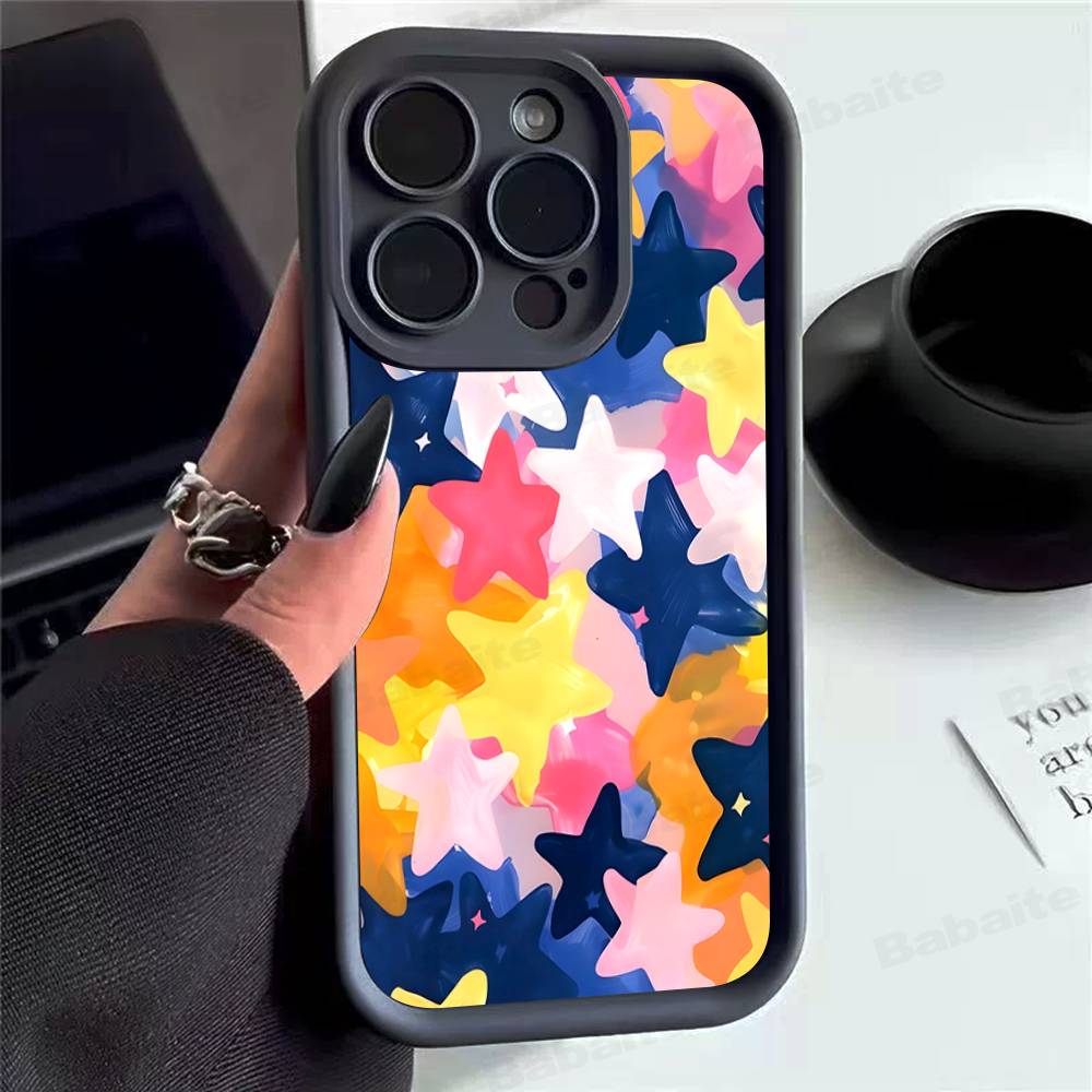Phone Case Fashion Vintage Large Stars For Xiaomi Mi 15T 17 15 14 13 12 14T Lite Poco M7 F7 M6 X7 X6 F4 F5 Pro Ultra Back Cover