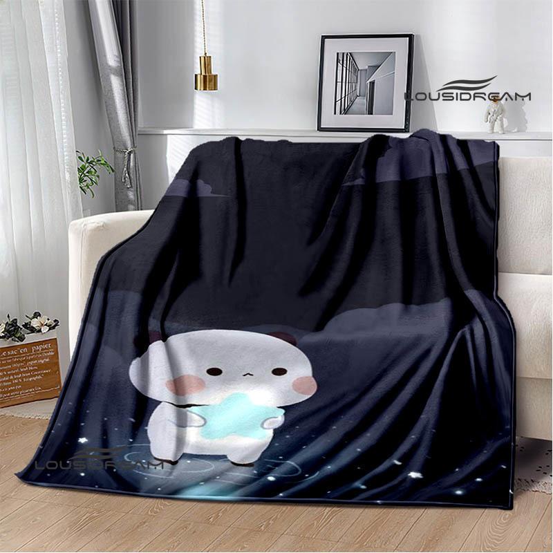Cute cartoon bear Printed blankets picnic blanket Warm Flannel blankets Soft and comfortable blanket bed linings Birthday Gift
