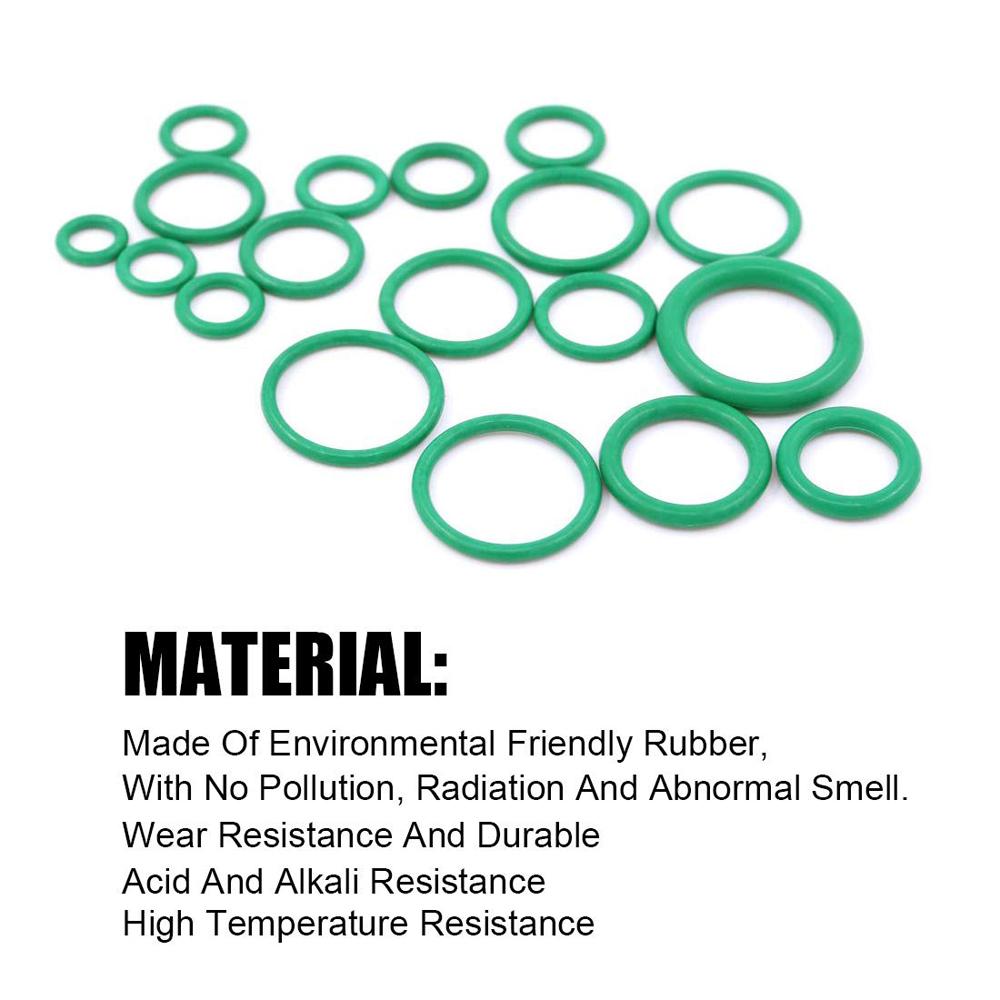 530/225PCS Rubber O Ring Oil Resistance O-Ring Washer Gasket Seals Watertightness Assortment Different Size Plastic Box Kit Set