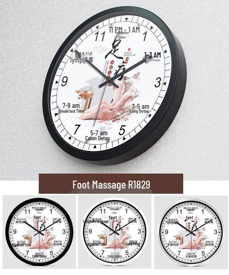 Health Club & Beauty Salon Silent Wall Clock for SPA and Therapies