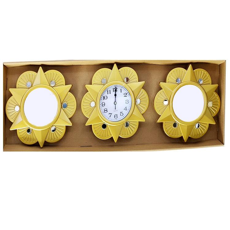 Living Room Wall Clock Home Table Sofa Background Wall Clock Modern Minimalist Abstract Art Wall Clock Triple Wall Clock