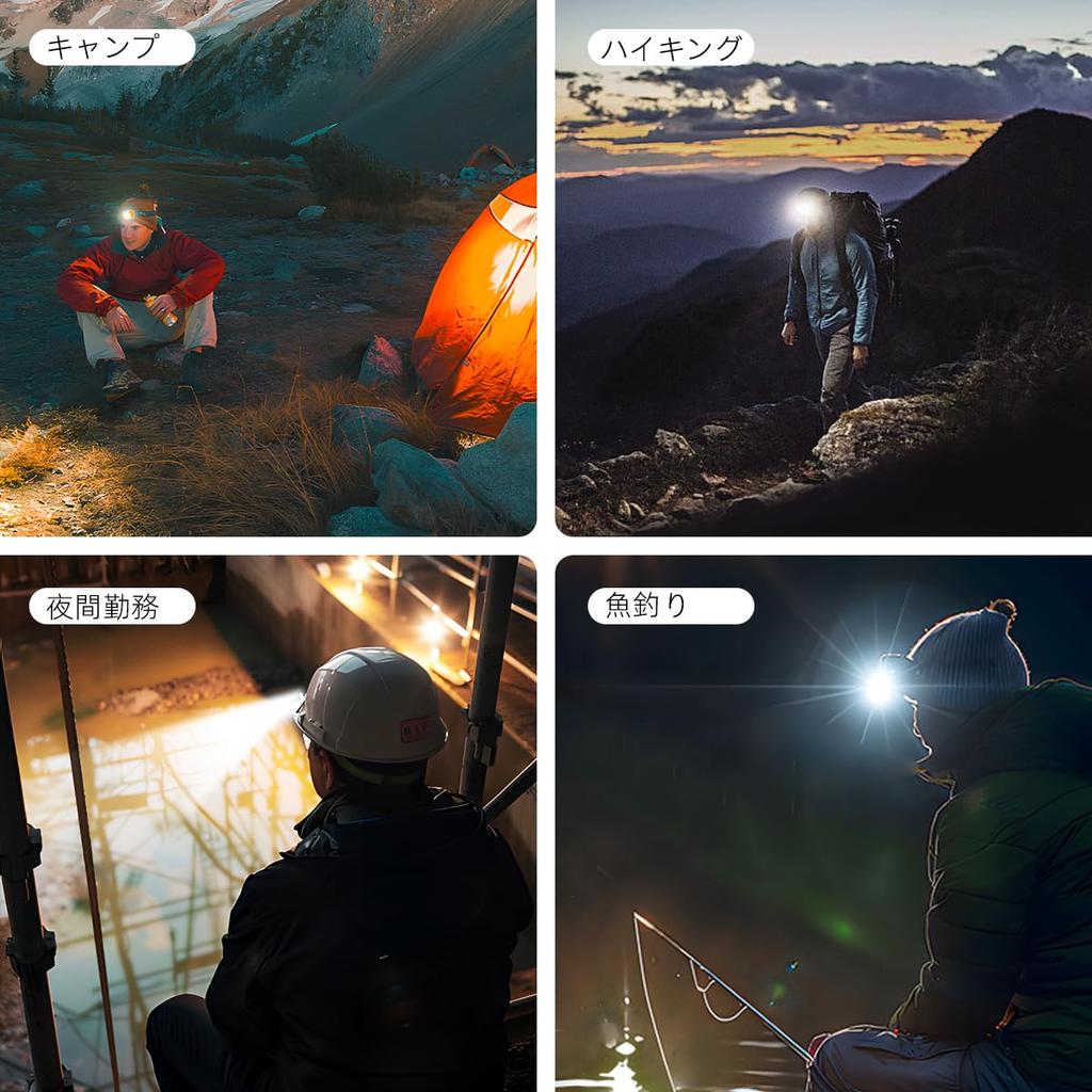 LED 5 Light High Equipped with a Bicycle Night Mountain Power [Warsun SN08] Headlight, Modes, Brightness, Flashlight, Ultra-lightweight, Sensor,