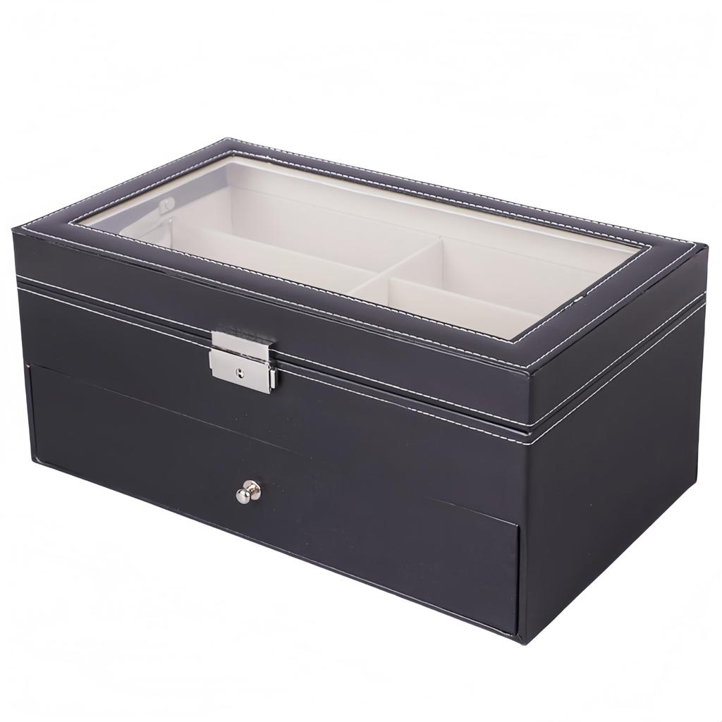 Haverain Sunglasses Reading Glasses Accessory Storage PU Eyeglasses Jewelry Collection Case 12 Case, Eyeglasses, Storage, Box, Material, & Management,