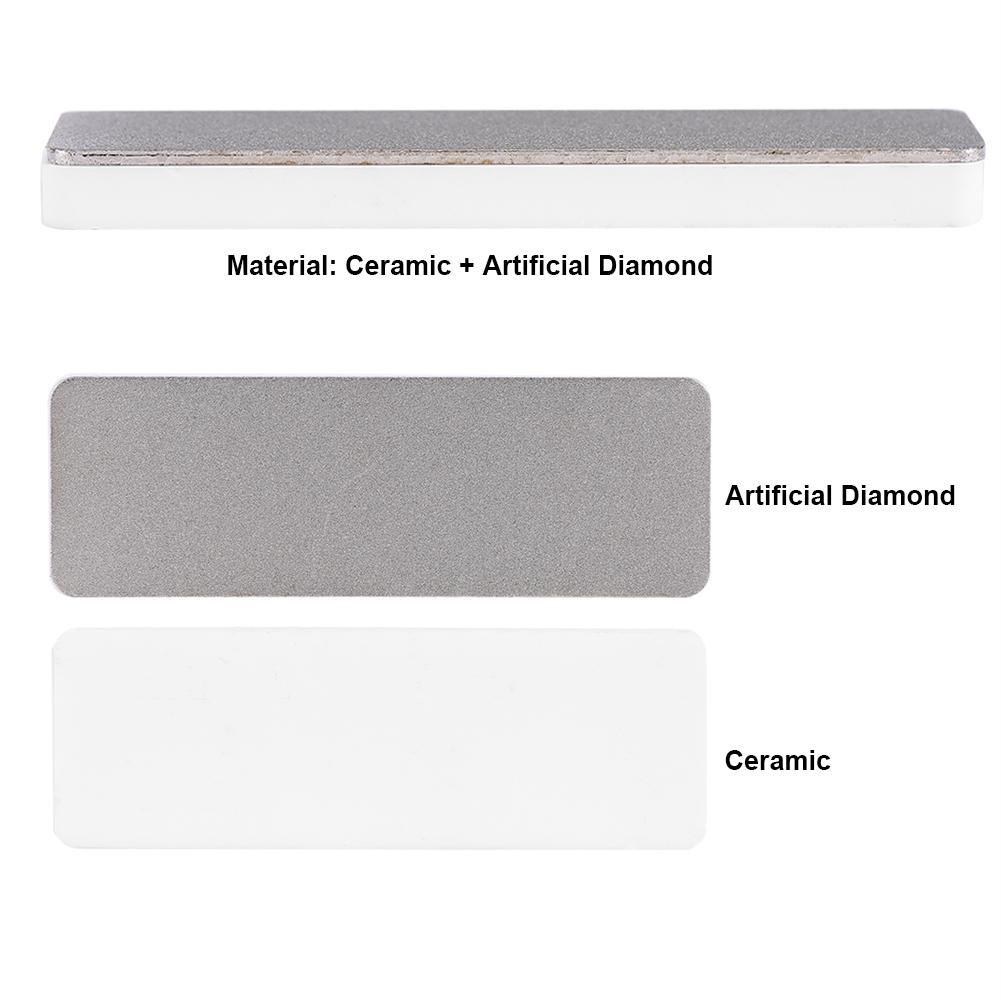 Mini Doppelseitiger Keramik Wetzstein Küchenmesser Schärfwerkzeug Schärfstein