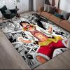 One Piece Luffy & Ace Anti-Slip Rug, Rectangular Carpet for Bedroom, Game Room & Living Room