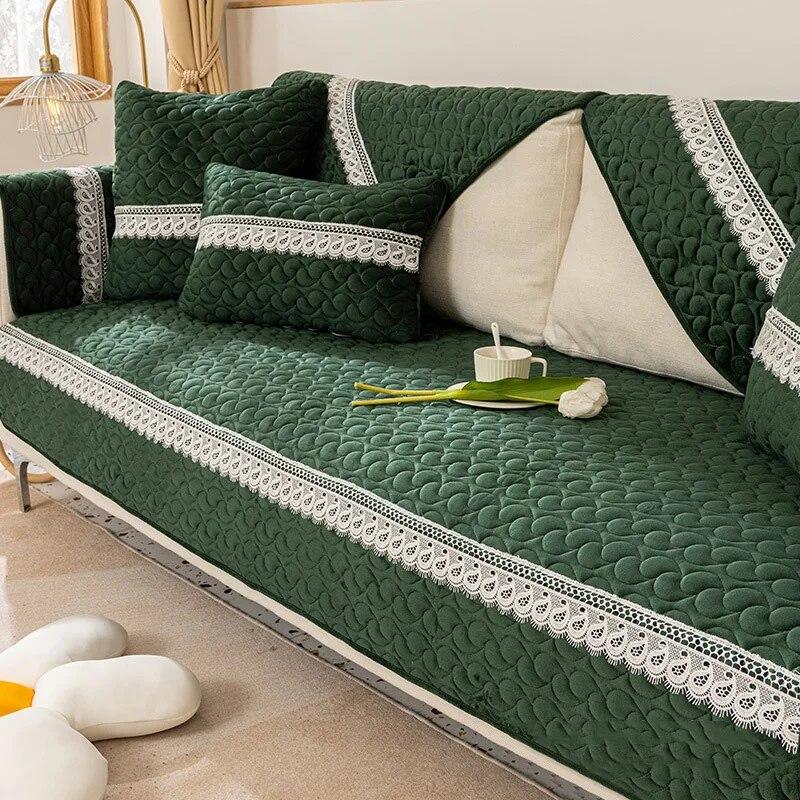 

Чехол на сиденье для гостиной, угловой диван, полотенце, мягкий бархат, утепленная плюшевая ткань, чехол для дивана, полотенце для дивана, сплошной цвет, чехол для дивана 110x240cm 1pcs