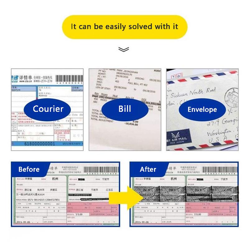 Razítko s válečkem Špinavý kód Bezpečnostní razítko Samobarvicí Ochrana proti krádeži identity