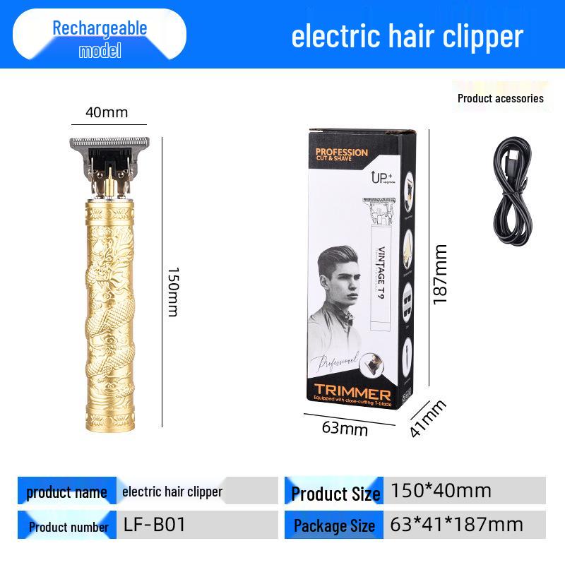 Profesyonel Elektrikli Saç Kesme Makinesi ve Gravür Jileti - Berber Makası Dahil