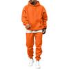 Men's Hooded Sweatsuit Set with Loose Fit for Fall Winter Casual Athletic Wear