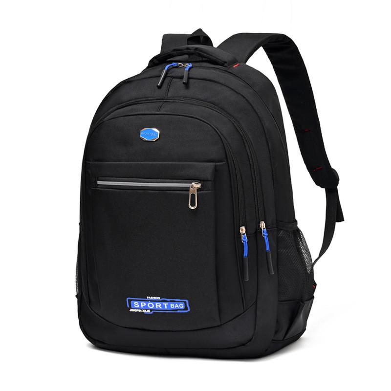 

Simple Letter Printed Men Casual Computer Backpack For Business And Commuting Blue