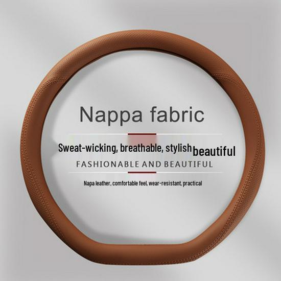 

Genuine Leather Anti-Slip Steering Wheel Cover for Mazda Models: 3, Axela, CX50, Ruiyi, CX30, Atenza, CX4 38cm