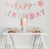 First Birthday Banner with ONE Text Garland Style Decoration for Infant Boys and Girls Perfect As Party Decor Memorial Keepsake
