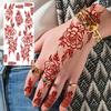 1 Foglio Hennè Ramadan Stile Indiano Tatuaggi Temporanei Per Mani Dita Donne, Adesivi Finti Tatuaggi Lunga Durata Realistici