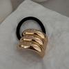 2025 New Hollow Curved Hair Band Summer Versatile High-end Sense Headrope Hair Tie Hair Ponytail Hair Accessories
