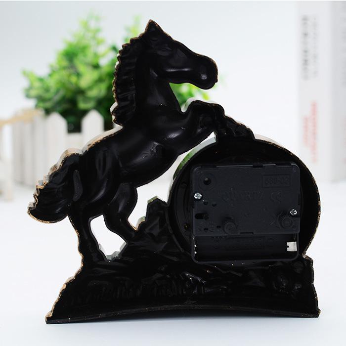 European creative table retro horse dolphin alarm clock clock export